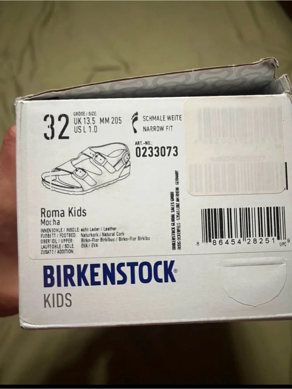 Birkenstock Kids Double-Strap Sandals in Taupe Brown